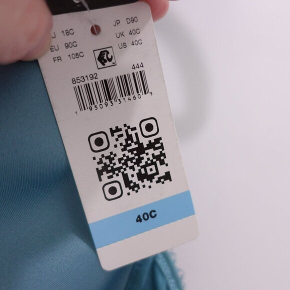 NEW Wacoal Basic Beauty Spacer Underwire T-Shirt Bra Size 40 C Teal Blue - Picture 4 of 6